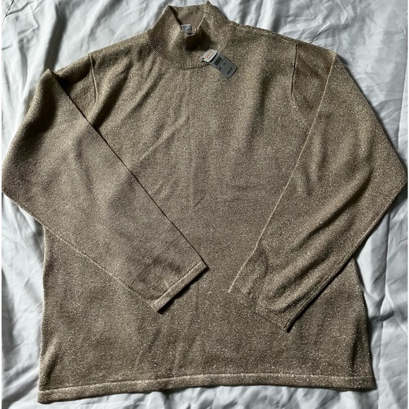 Lightweight knit metallic sweater - Picture 1 of 3